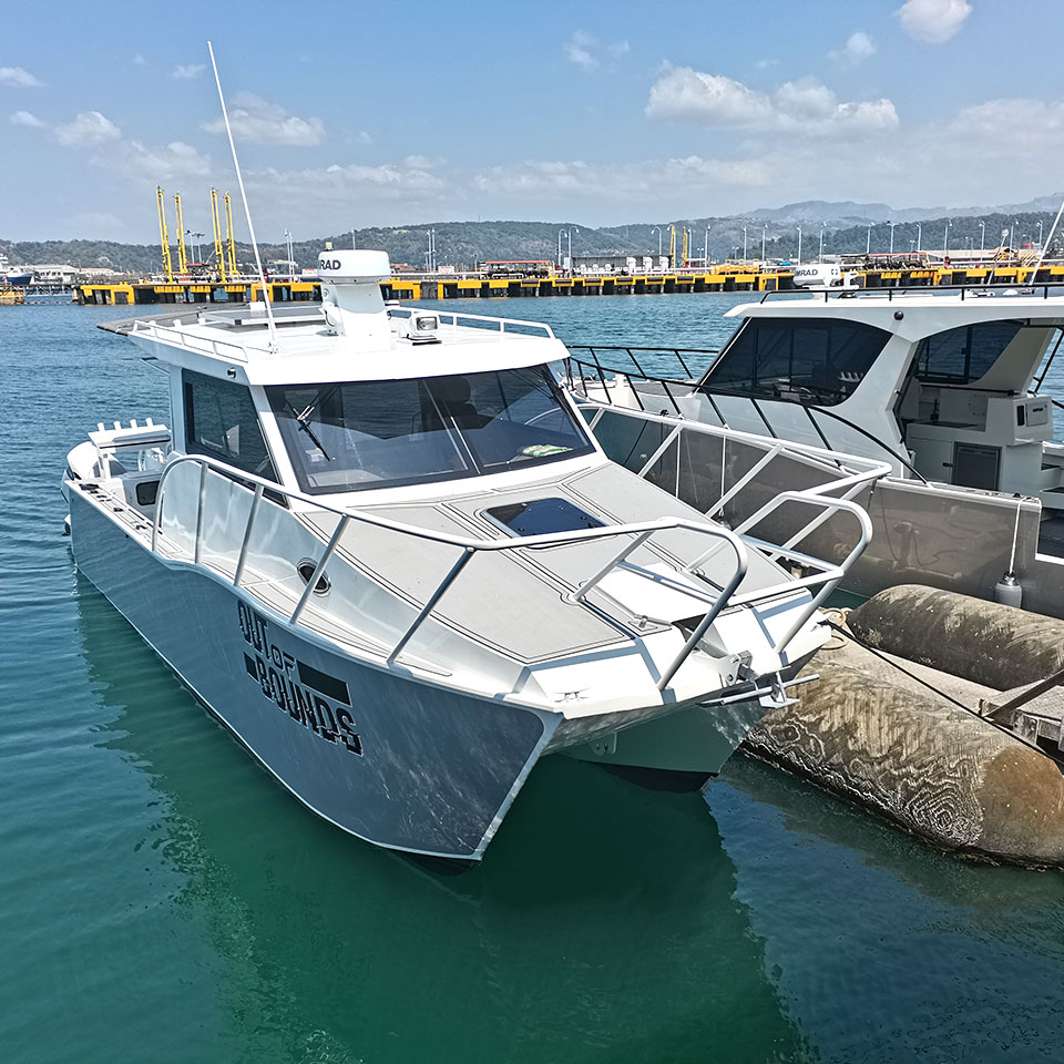 Catamarán de 8,9 m