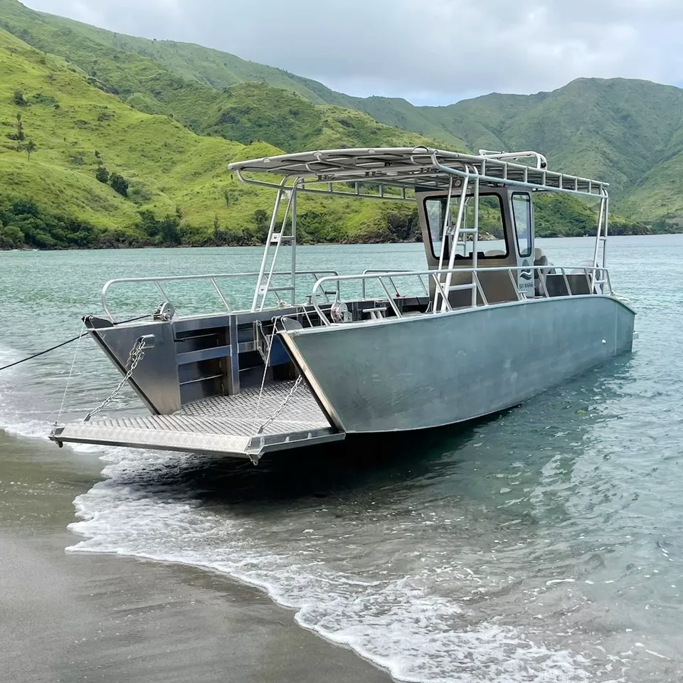 Lancha de desembarco de 26 pies Lancha de carga de aluminio Se pueden instalar dos motores de 300 hp Lancha de desembarco de aluminio Lancha de desembarco de 7,9 metros Lancha de carga de aluminio a la venta