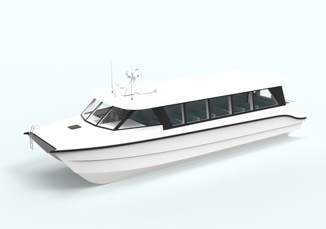 barco de lujo del yate del pasajero del catamarán de la pesca de los yates de aluminio del 16m con el motor