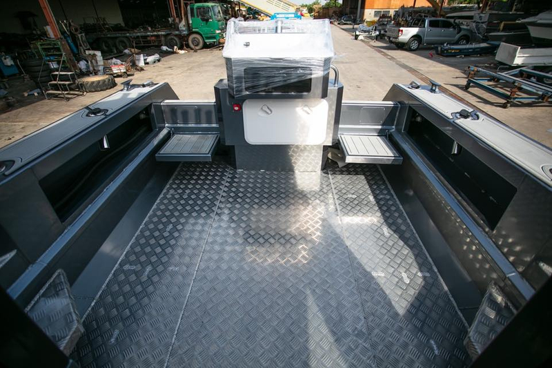 barco de pesca de aluminio de alta velocidad de los cruceros de la cabina del yate de lujo de los 25ft los 7.5m