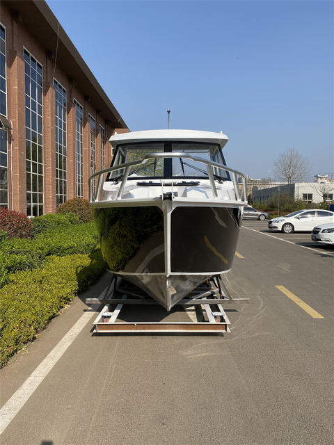 Barco de pesca con cabina cuddy de aluminio, lancha rápida de lujo, yate de 6,25 m y 21 pies, a la venta