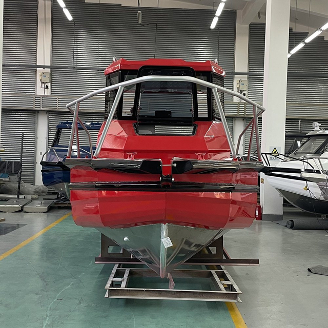 Easycraft 6.5m Cabin Boat Barco de aluminio para pesca en alta mar Barco con entrada de cabina abierta