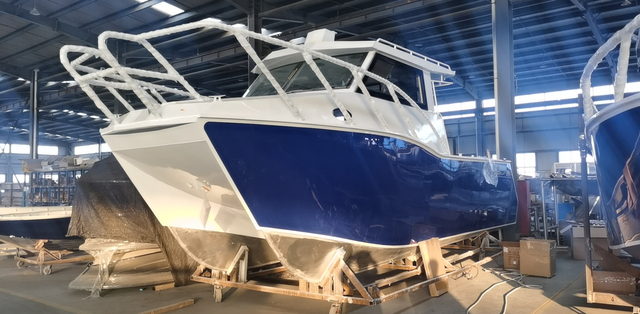 Barco de lujo de aluminio de 8,8 m, yate, catamarán, vela, ferry, barco de pesca, barco de pasajeros