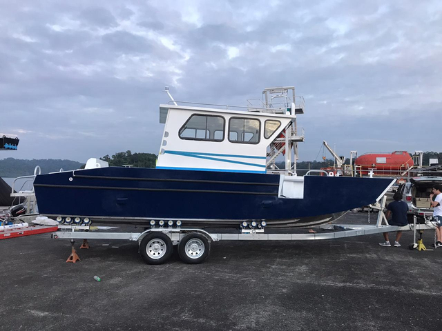 Barco de pesca de alta velocidad de aluminio con cabina de 6m y 20 pies Gospel