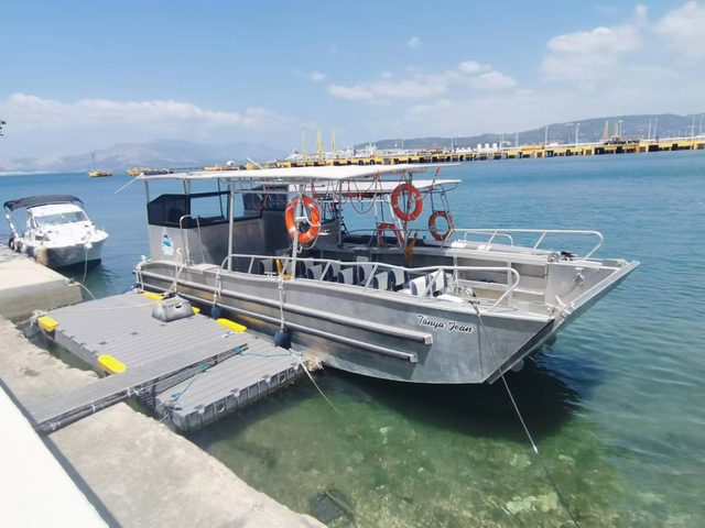 Barco de carga de pasajeros, lancha de desembarco de aluminio de 10 metros