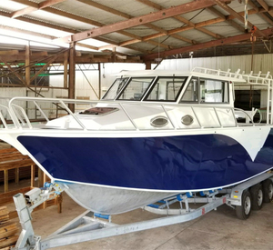 Barco de pesca de aluminio del yate de la velocidad del yate de lujo del estilo de vida de los 30FT los 9.6m en venta