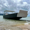 Lancha de desembarco de consola de 9m que transporta lancha de desembarco de aluminio de ferry de barco de carga de 5 toneladas con cabina para la venta